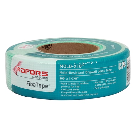 Adfors Saint-Gobain ADFORS FibaTape Mold-X10 300 ft. L X 1-7/8 in. W Fiberglass Mesh Green Self Adhesive Dr FDW8664-U